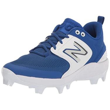 Imagem de New Balance Fresh Foam 3000 V6 Tênis de beisebol masculino moldado, Azul/branco, 47