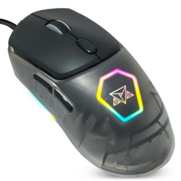 Imagem de Mouse Gamer RGB Customizável Adamantiun Flex M12 Preto Profissional com Mouse Pad