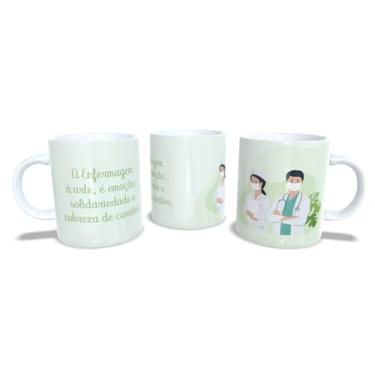 Imagem de Canecas de Porcelana Personalizadas Profissões (enfermagem 8)