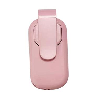 Imagem de Xiaojikuaipao Ventoinha térmica com clipe USB para máscara facial | Fornece ar fresco | para corrida, ciclismo e viagens | Ventilador de ventilação elétrica para facilitar a respiração - rosa