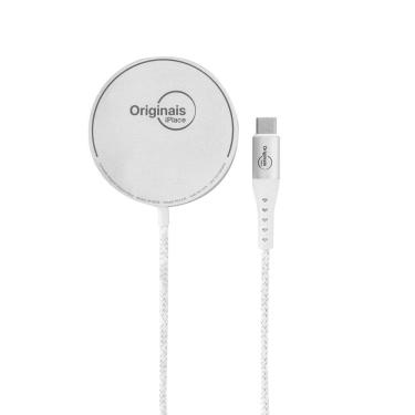 Imagem de Carregador Magsafe, Carregamento por Indução, Originais iPlace, Branco