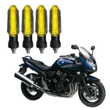Imagem de Kit Seta para Moto Bandit 650 Pisca Led Universal P53 12V Esportivo 20