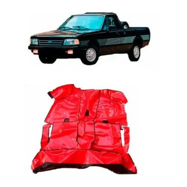 Imagem de Tapete Protetor Vinil VERMELHO Assoalho Ford Pampa ATE 98 - MANOS TAPE