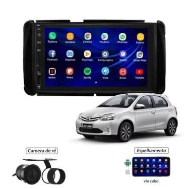 Imagem de Kit Multimídia Corolla Hilux Etios Android 7 Polegadas Rádio Bt USB Es