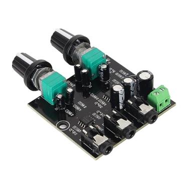 Imagem de Módulo de Placa Amplificadora de Estéreo de Metal, Entrada de 2 Canais Módulo de Placa Amplificadora de Fone de Ouvido de Saída de 1 Canal Mini Placa Amplificadora de