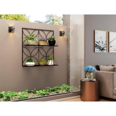 Imagem de Jardineira Floreira Suspensa Para Decoração Em Ferro 100x100 - MoverSh