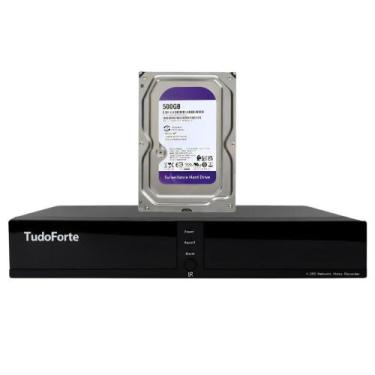 Imagem de Kit DVR Gravador de Vídeo Tudo Forte TFHDX 3308 8 Canais com Detecção 