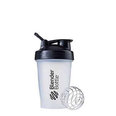 Imagem de BlenderBottle Classic Loop Top Shaker Bottle, 590 ml, transparente/preto/preto