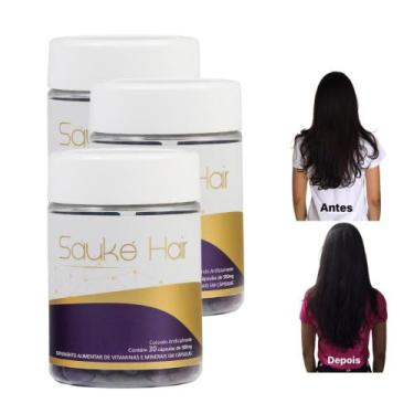 Imagem de Sauke Hair Crescimento Capilar Tratamento 90 Dias - Sauke Beauty