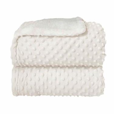 Imagem de Cobertor Bebê Plush Com Sherpa Toque Macio e Suave Quentinho - Laço Be