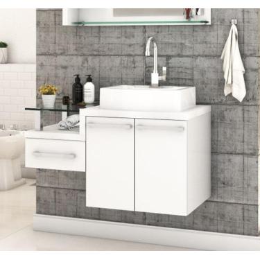 Imagem de Gabinete Armário p/Banheiro (Balcão C/cuba RT41) Legno 830 - Compace, 