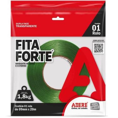 Imagem de Fita Dupla Face Adesiva EXTRA Forte 9MM X 20M XT100 Adere