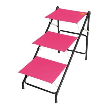 Imagem de Escada Para Pets Big Tubline Até 40kg - Rosa