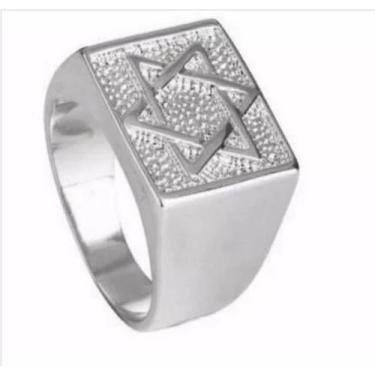 Imagem de Anel Estrela De Davi Em Prata 950 - Florenzza Jóias, 29, Prateado