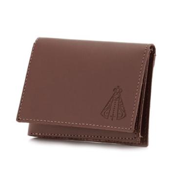 Imagem de Carteira Masculina Em Couro Envio Imediato EM L Estampa Nossa Senhora 