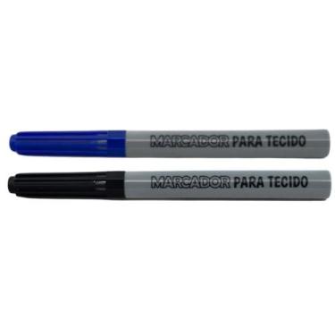 Imagem de Caneta Para Tecido Permanente Blister  Azul - Vermelho ou Preto 2mm Gr