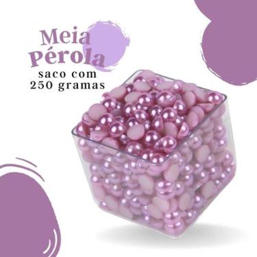 Imagem de Meia Pérola Lilás - 06 Mm Pacote Com 250 Gramas - Nybc