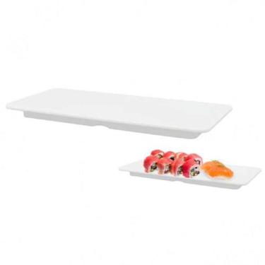 Imagem de Bandeja Oriental Tábua Prato Reto Melamina 27cm Restaurante - Best