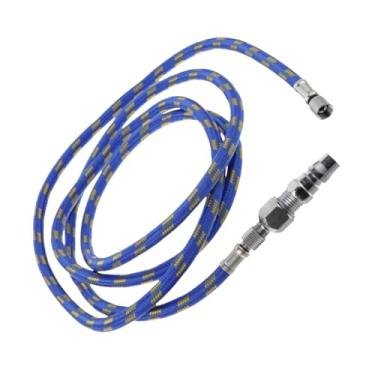Imagem de Dynwave Mangueira de aerógrafo 1/8" macho para 1/4" fêmea trançada mangueira de ar para compressores de ar