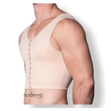 Imagem de Corpete Masculino 3306 Sem Manga Com Abertura Frontal Moderna - CINTA 