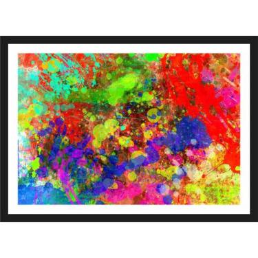 Imagem de Quadro Decorativo Abstrato Colorido Recepção Salas Decoração - Vital Q
