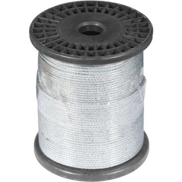 Imagem de Cabo de aço plastificado alma de fibra 1.6mm 1/16 pvc 50mts - VONDER