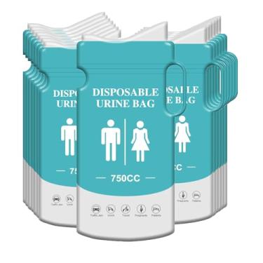 Imagem de Sacos descartáveis de urina, bolsa de urina para viagem, emergência, portátil, saco de seiva, sacos de vômito, bolsa unissex para mictório (24)