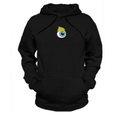 Imagem de Blusa de Frio Peluciado Moletom Bolso Canguru Estampado - Relaxado, Pr