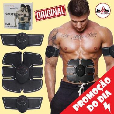 Imagem de Estimulador Abdominal Abs Pro Tonificador Muscular Eletrônico Braços P