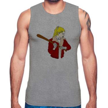 Imagem de Regata Baseball Girl - Foca na Moda, Cinza, M