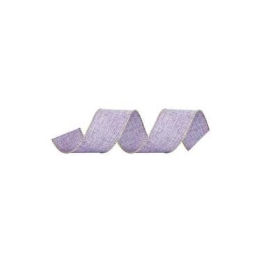 Imagem de Fita Decorativa Natal Juta - Roxo - 3,8x914cm - 1 UN - Cromus - Rizzo