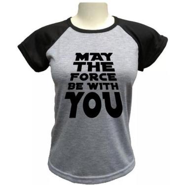 Imagem de Camiseta Babylook Star Wars Feminina - alternativo basico, Cinza, XG