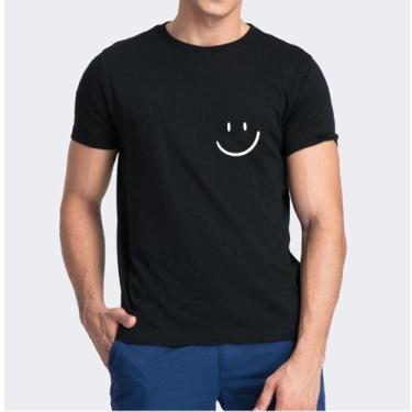 Imagem de Camiseta Masculina Smile Sorriso Tumblr Minimalista - SEMPRENALUTA, Pr