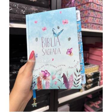 Imagem de Bíblia Nvi inverno com abas adesivas coladas - Capa dura