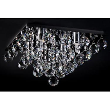 Imagem de Lustre Plafon Pirâmide Cristal Redondo 30cm 524 - ILUMINAMUNDO