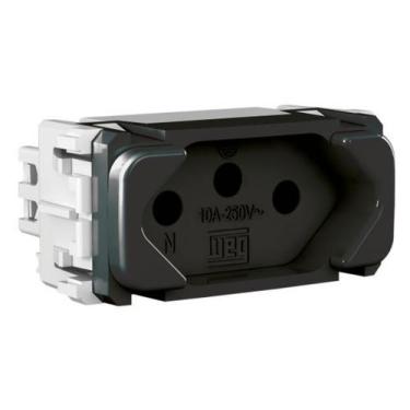 Imagem de Tomada 2P+T - Composé - WEG, Preto, 10A