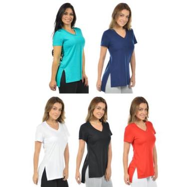 Imagem de Kit 5 blusas longa mullet fenomenal(sem elastano), Cores kit 4, P
