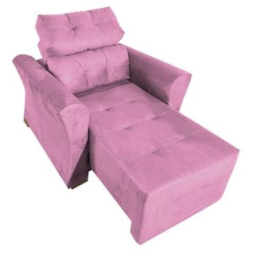 Imagem de Poltrona Retrátil e Reclinável Plus Sise Grécia - moveis aguias, ROSA