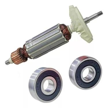 Imagem de Induzido + Rolamentos P/ Esmerilhad. Bosch 1396 Gws9-25 110v - Bolte