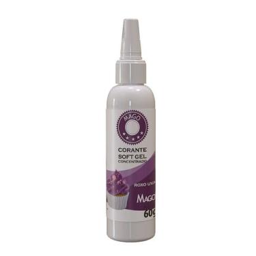 Imagem de Corante Soft Gel Roxo Uva - 1 Unidade - 60g - Mago -