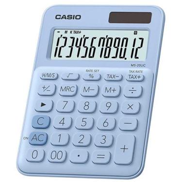 Imagem de Calculadora Casio MS-20UC (12 Digitos) - Azul Ceu