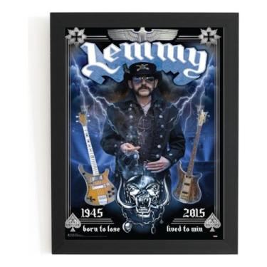 Imagem de Poster Com Moldura Motorhead Lemmy R.i.p 1945 / 2015 Quadro - Fanarte