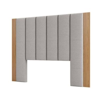Imagem de Cabeceira Estofada Casal Reta Basic J18 Freijó - Dalla Costa