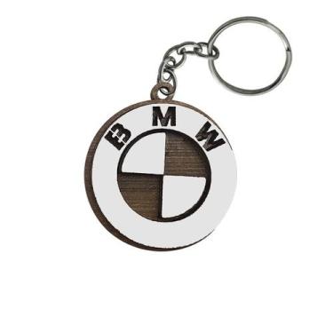 Imagem de Chaveiro 3d Marca Bmw com Argola 4cm Mdf Madeira Decorada - ATACADÃO D