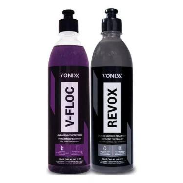 Imagem de Shampoo automotivo v-floc+ revox selant p/pneus 500ml vonixx - marca, 