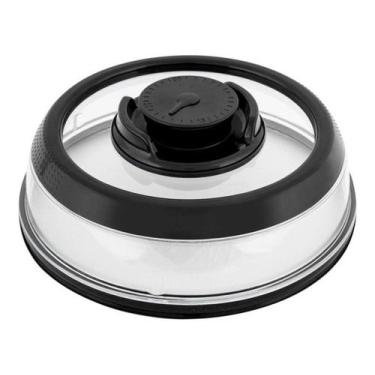 Imagem de Tampa Vácuo Prato Comida Microondas Cozinha Vacuum - Grande - Não Info