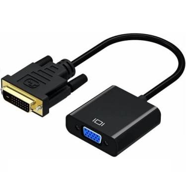 Imagem de Conversor Adaptador Dvi-d Macho P/ Vga 15 Pinos Fêmea - FLY ACE. 