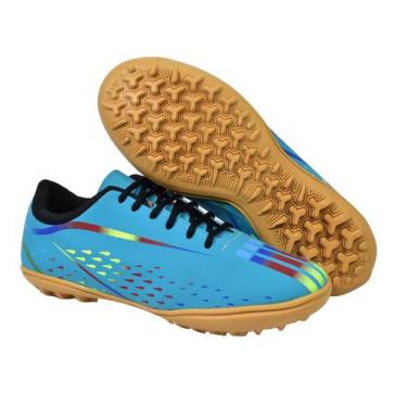 Imagem de Chuteira Society Junior Lançamento - Sport Systen, Azul turquesa, 29