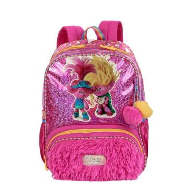 Imagem de Mochila De Costa Escolar Grande Trolls Sisters Sestini