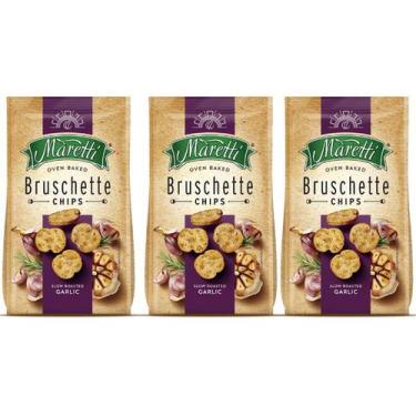 Imagem de Kit 3 Torradas Bruschette Chips Alho Garlic Maretti 85g